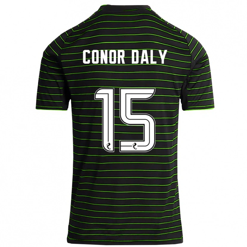 Danxen Women Conor Daly #15 Black Green Away Jersey 2025/26 T-Shirt