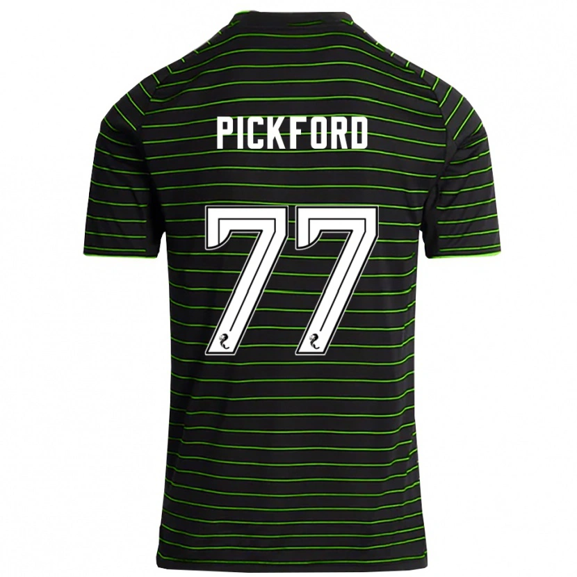 Danxen Women Tom Pickford #77 Black Green Away Jersey 2025/26 T-Shirt