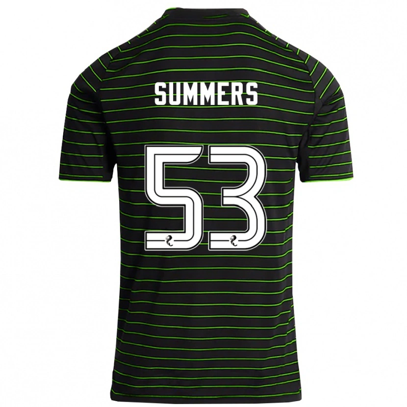 Danxen Women Ben Summers #53 Black Green Away Jersey 2025/26 T-Shirt
