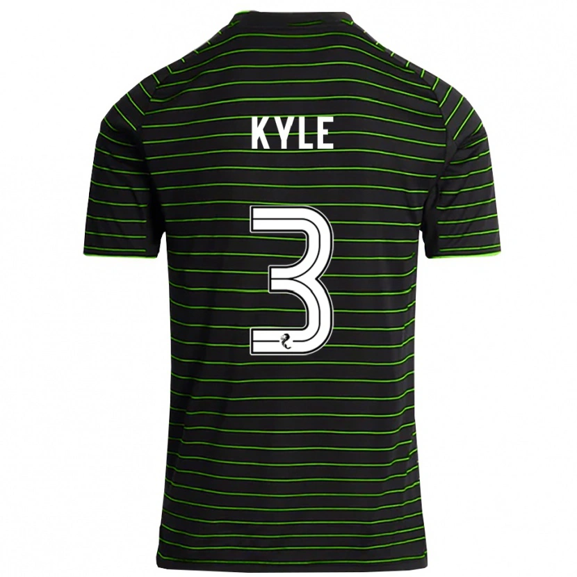 Danxen Women Andrew Kyle #3 Black Green Away Jersey 2025/26 T-Shirt