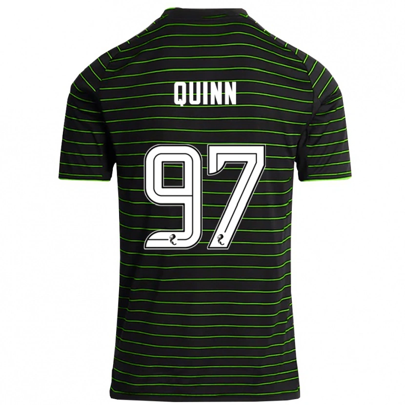 Danxen Women Ben Quinn #97 Black Green Away Jersey 2025/26 T-Shirt