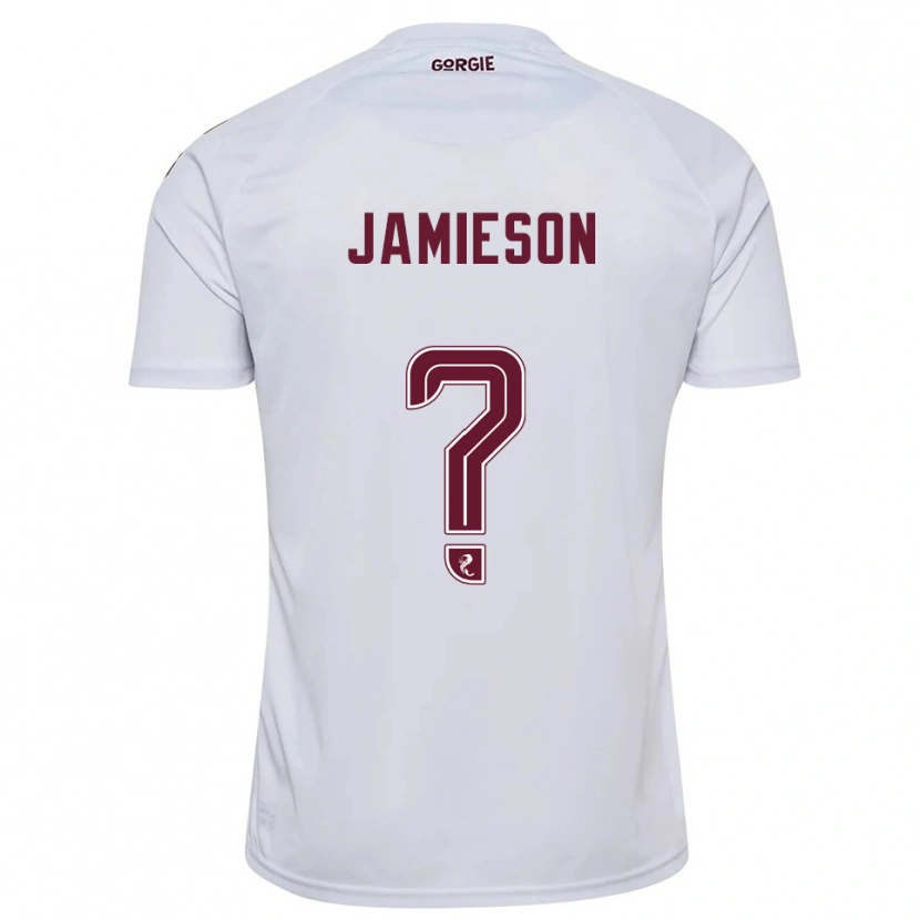 Danxen Women Finlay Jamieson #0 White Burgundy Away Jersey 2025/26 T-Shirt