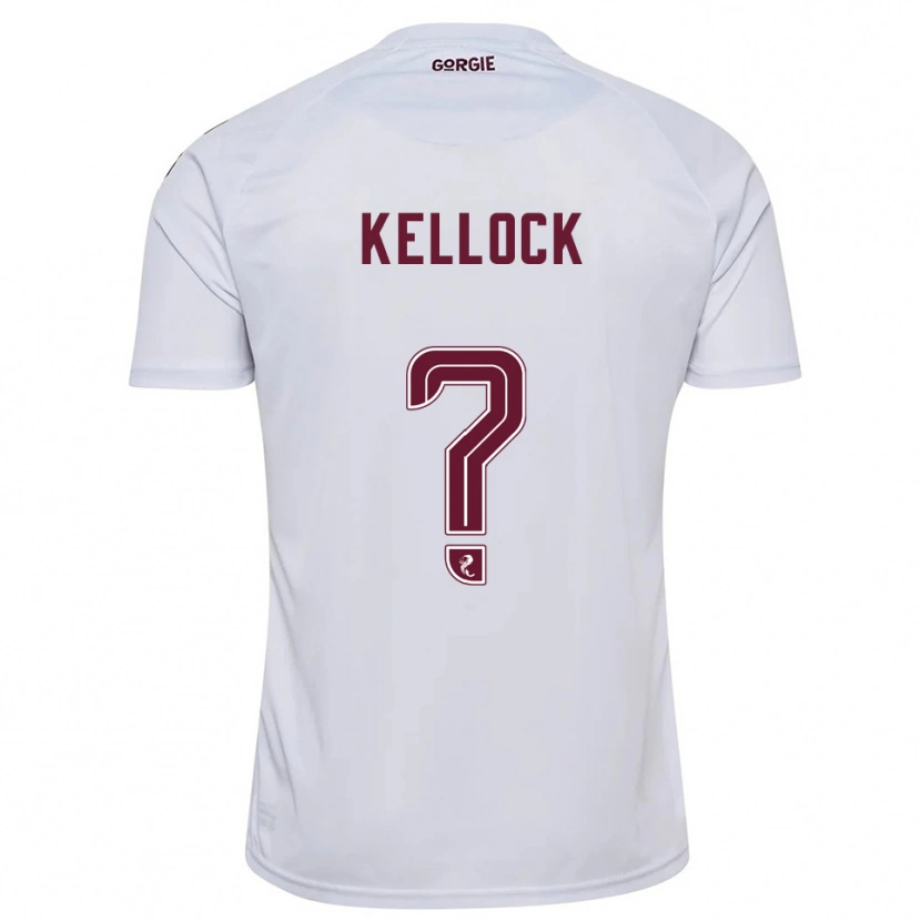 Danxen Women Peter Kellock #0 White Burgundy Away Jersey 2025/26 T-Shirt