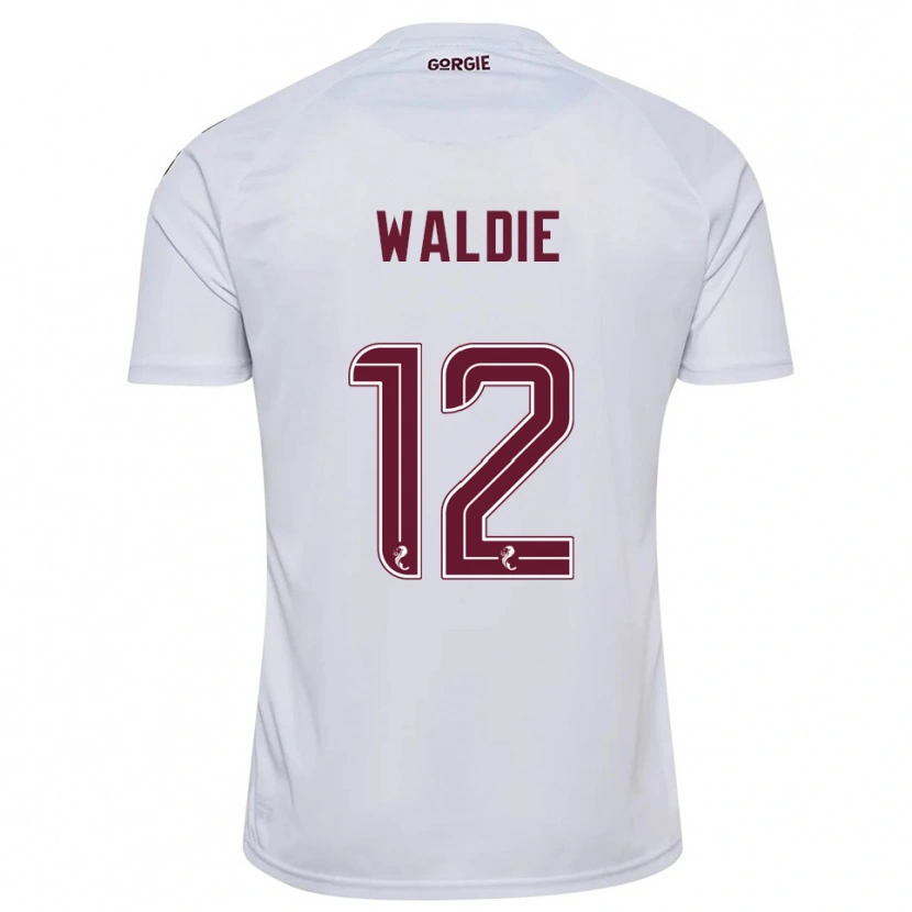 Danxen Women Lizzie Waldie #12 White Burgundy Away Jersey 2025/26 T-Shirt