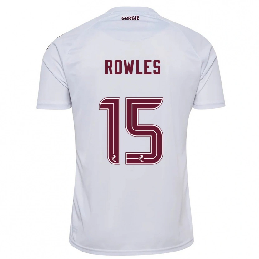 Danxen Women Kye Rowles #15 White Burgundy Away Jersey 2025/26 T-Shirt