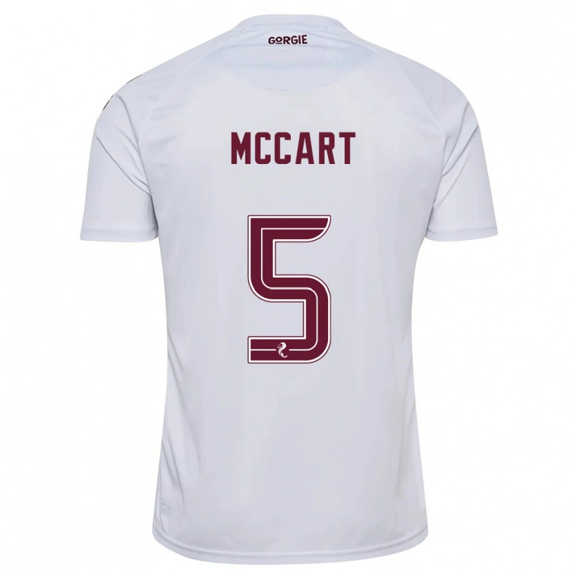 Danxen Women Jamie Mccart #5 White Burgundy Away Jersey 2025/26 T-Shirt