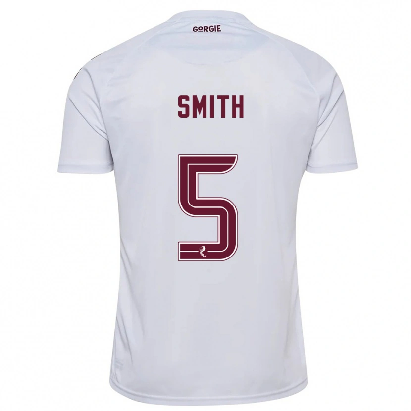 Danxen Women Lucas Smith #5 White Burgundy Away Jersey 2025/26 T-Shirt
