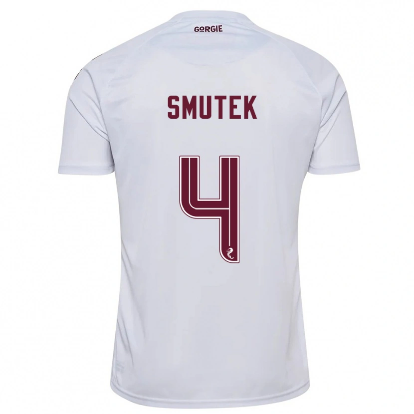 Danxen Women Kai Smutek #4 White Burgundy Away Jersey 2025/26 T-Shirt