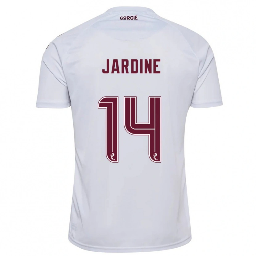 Danxen Women Kayla Jardine #14 White Burgundy Away Jersey 2025/26 T-Shirt