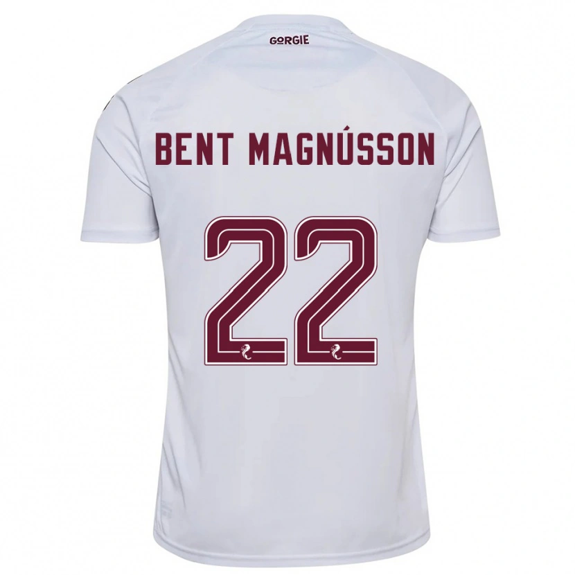 Danxen Women Tómas Bent Magnússon #22 White Burgundy Away Jersey 2025/26 T-Shirt
