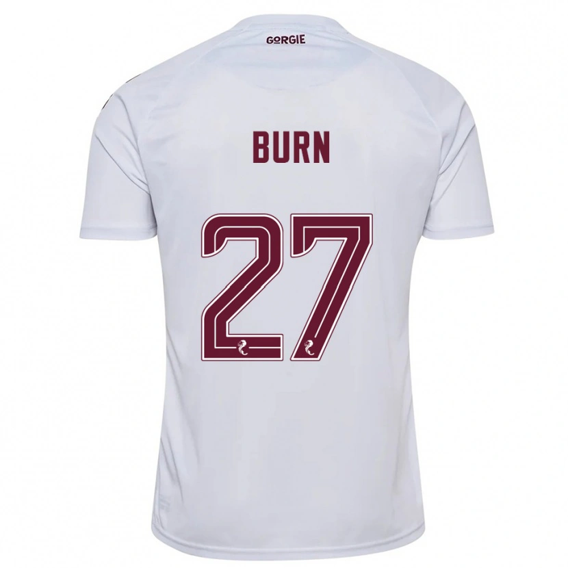 Danxen Women Gregor Burn #27 White Burgundy Away Jersey 2025/26 T-Shirt