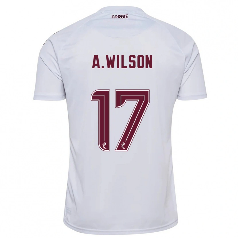 Danxen Women Alfie Wilson #17 White Burgundy Away Jersey 2025/26 T-Shirt