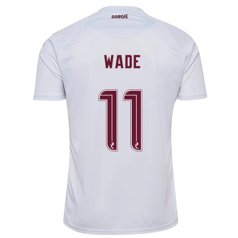 Danxen Women Lauren Wade #11 White Burgundy Away Jersey 2025/26 T-Shirt