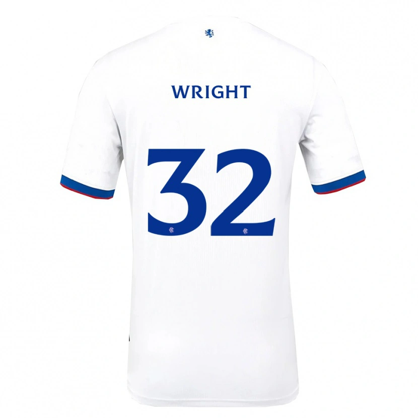 Danxen Women Kieran Wright #32 White Red Blue Away Jersey 2025/26 T-Shirt