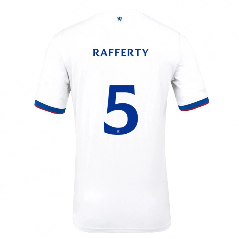 Danxen Women Laura Rafferty #5 White Red Blue Away Jersey 2025/26 T-Shirt