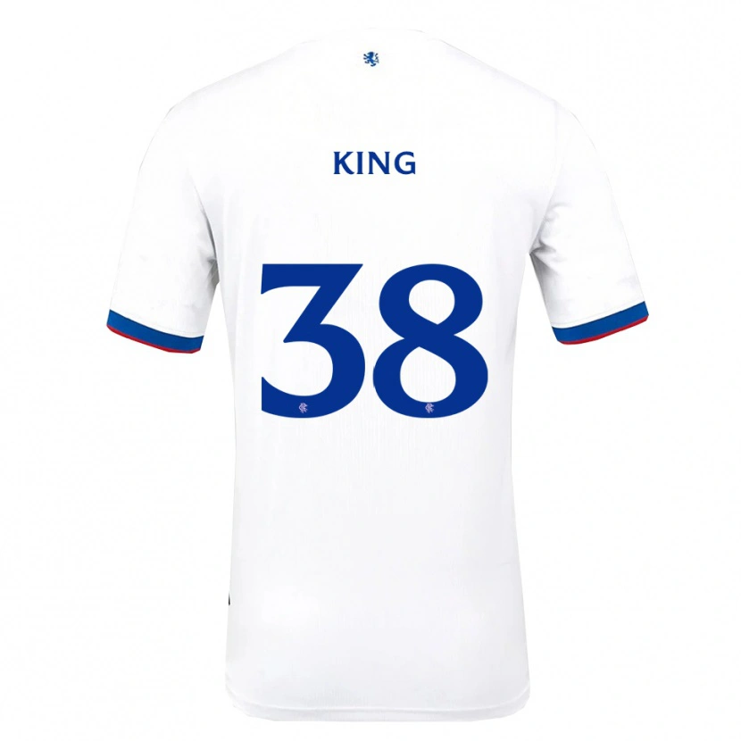 Danxen Women Leon King #38 White Red Blue Away Jersey 2025/26 T-Shirt