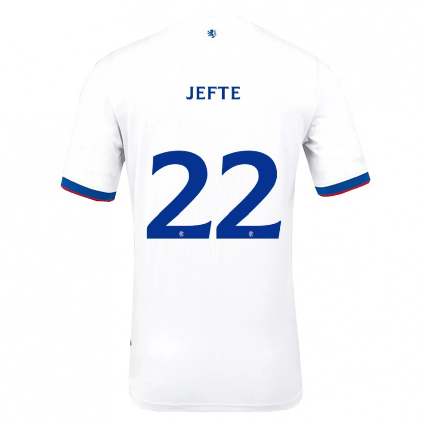 Danxen Women Jefté #22 White Red Blue Away Jersey 2025/26 T-Shirt
