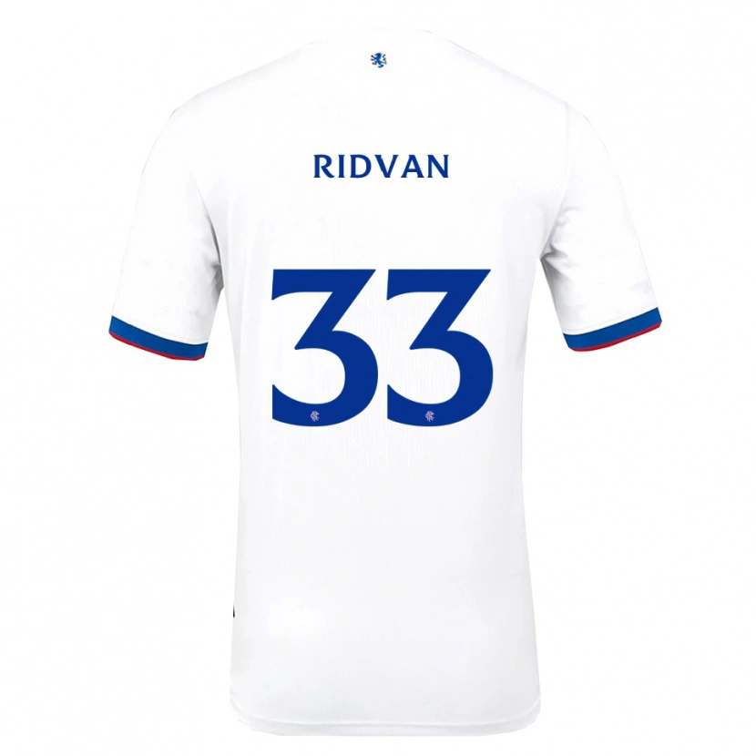 Danxen Women Rıdvan Yılmaz #33 White Red Blue Away Jersey 2025/26 T-Shirt