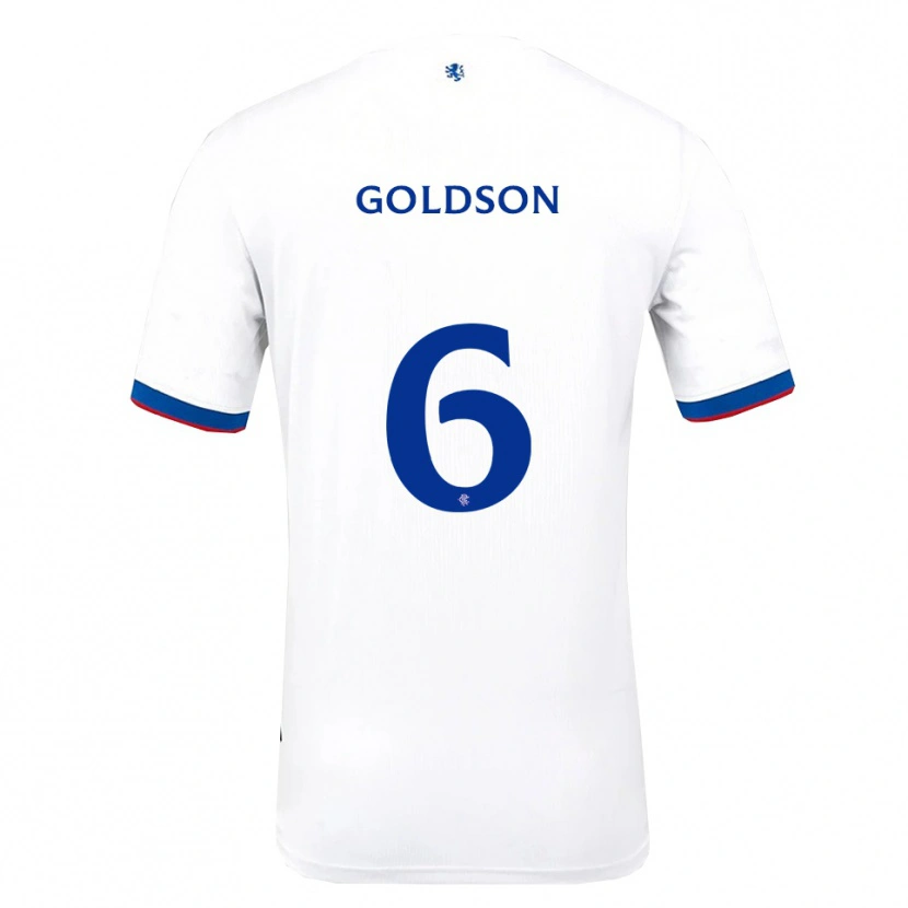 Danxen Women Connor Goldson #6 White Red Blue Away Jersey 2025/26 T-Shirt