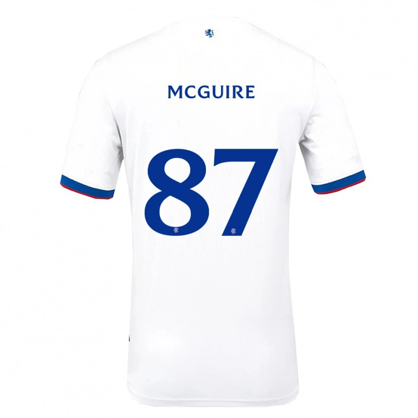 Danxen Women Rydnn Mcguire #87 White Red Blue Away Jersey 2025/26 T-Shirt