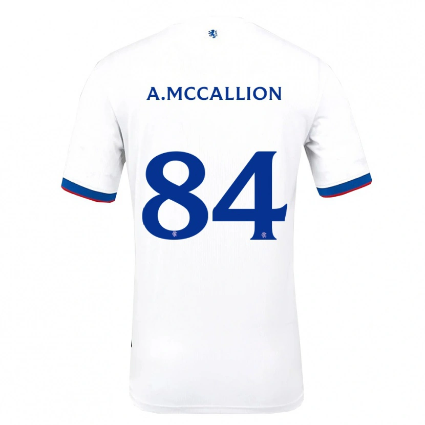 Danxen Women Aiden Mccallion #84 White Red Blue Away Jersey 2025/26 T-Shirt