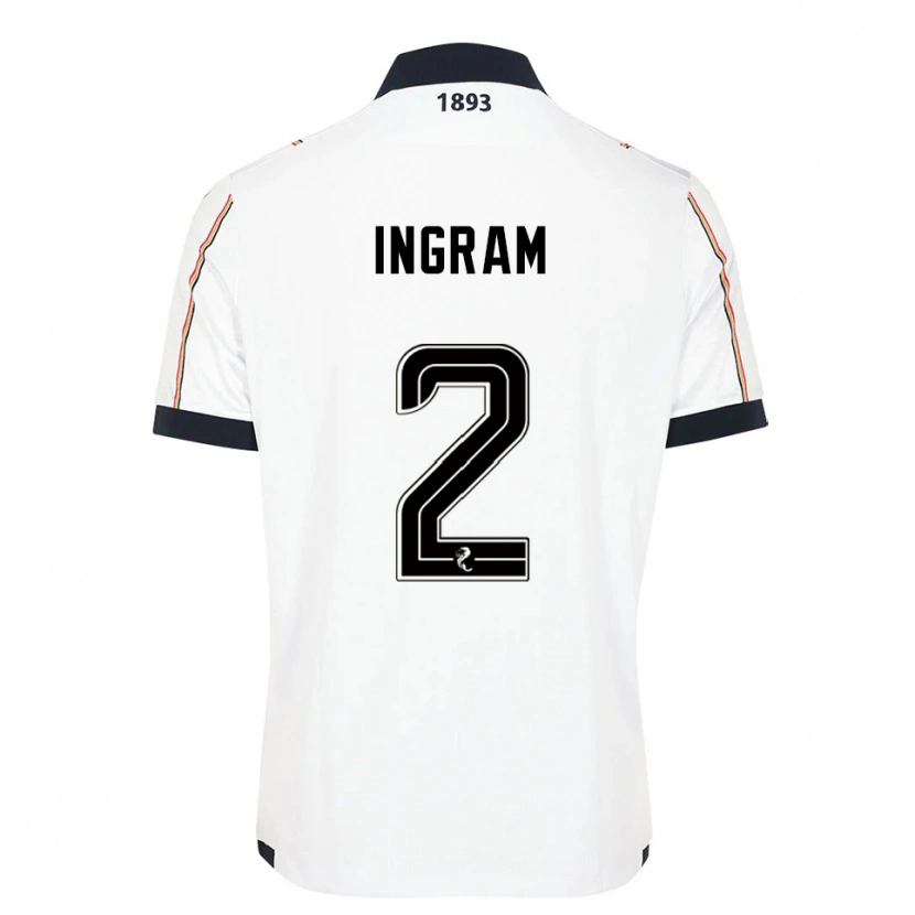 Danxen Women Ethan Ingram #2 White Navy Red Away Jersey 2025/26 T-Shirt
