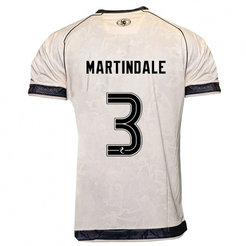 Danxen Women Amilie Martindale #3 White Black Away Jersey 2025/26 T-Shirt