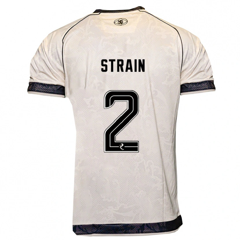 Danxen Women Ryan Strain #2 White Black Away Jersey 2025/26 T-Shirt