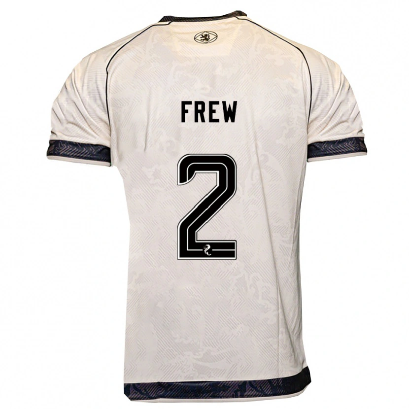 Danxen Women Katie Frew #2 White Black Away Jersey 2025/26 T-Shirt
