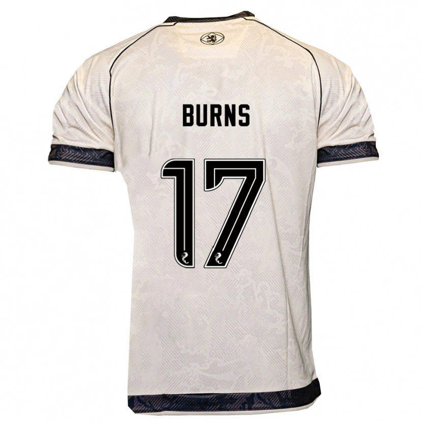 Danxen Women Megan Burns #17 White Black Away Jersey 2025/26 T-Shirt