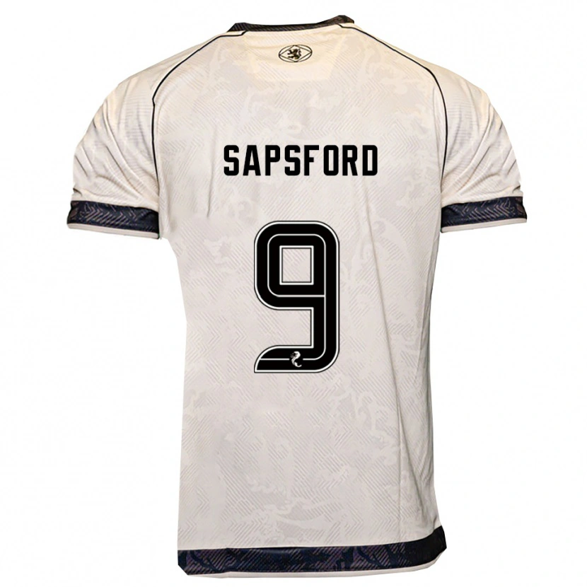 Danxen Women Zachary Sapsford #9 White Black Away Jersey 2025/26 T-Shirt