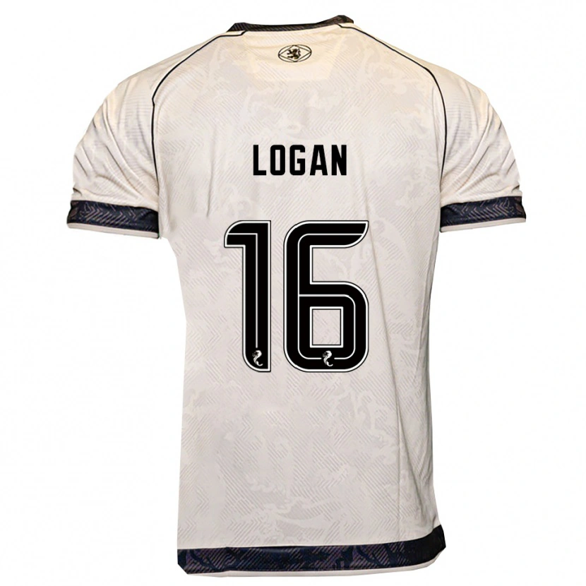 Danxen Women Alex Logan #16 White Black Away Jersey 2025/26 T-Shirt