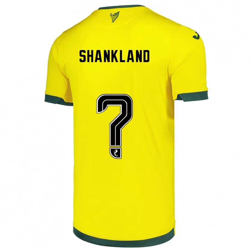 Danxen Women Cole Shankland #0 Yellow Green Away Jersey 2025/26 T-Shirt