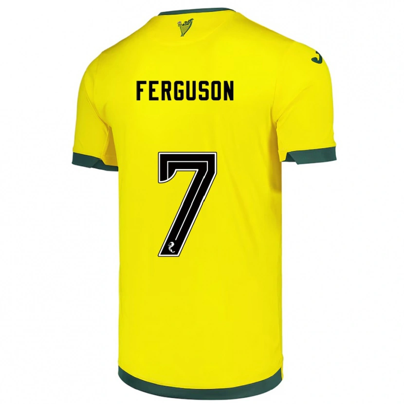 Danxen Women Abbie Ferguson #7 Yellow Green Away Jersey 2025/26 T-Shirt