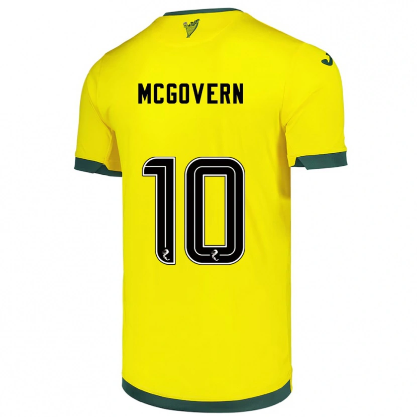 Danxen Women Kathleen Mcgovern #10 Yellow Green Away Jersey 2025/26 T-Shirt