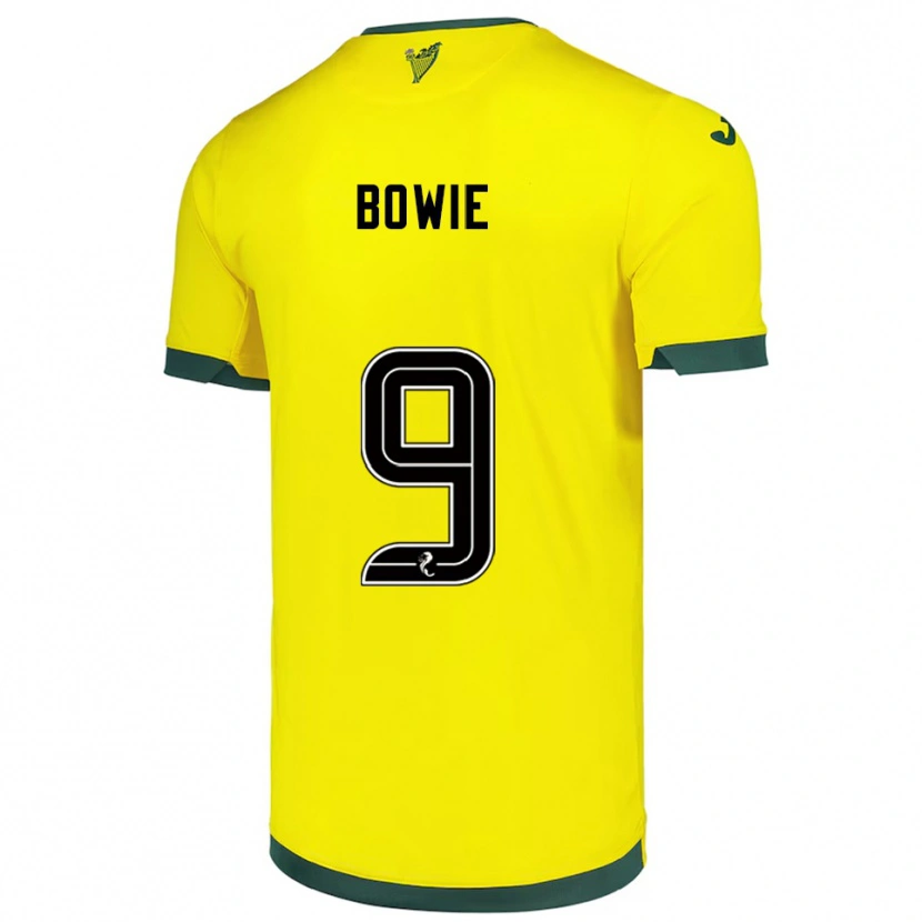 Danxen Women Kieron Bowie #9 Yellow Green Away Jersey 2025/26 T-Shirt
