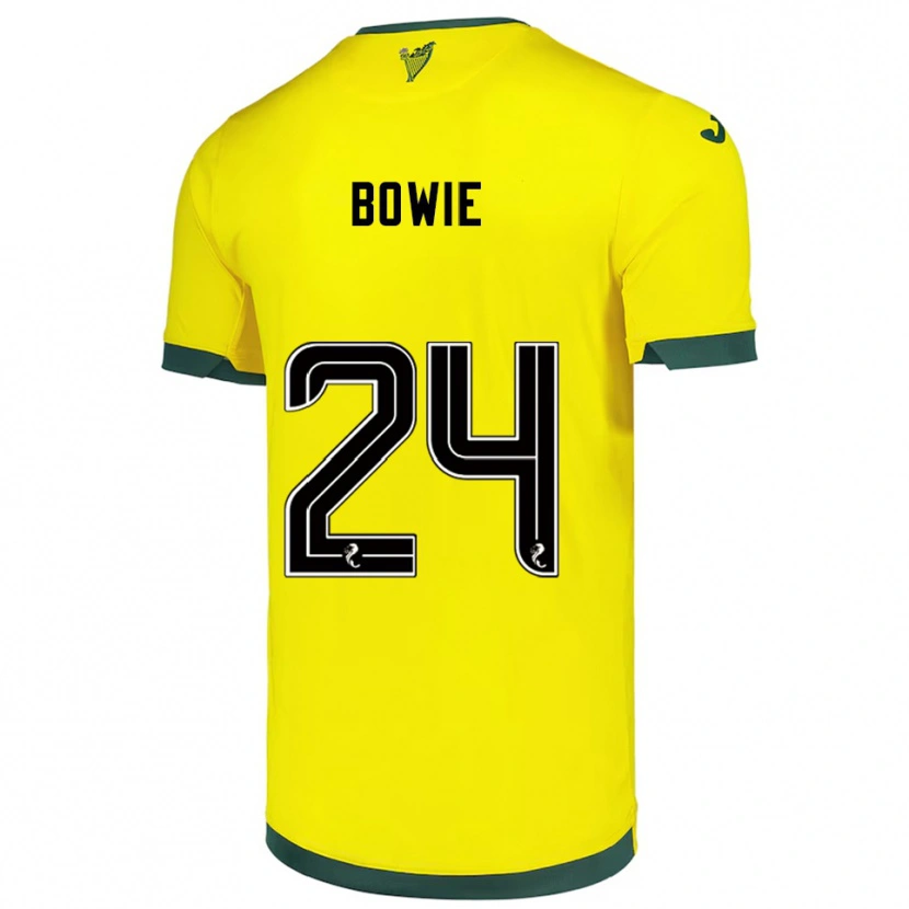 Danxen Women Tegan Bowie #24 Yellow Green Away Jersey 2025/26 T-Shirt
