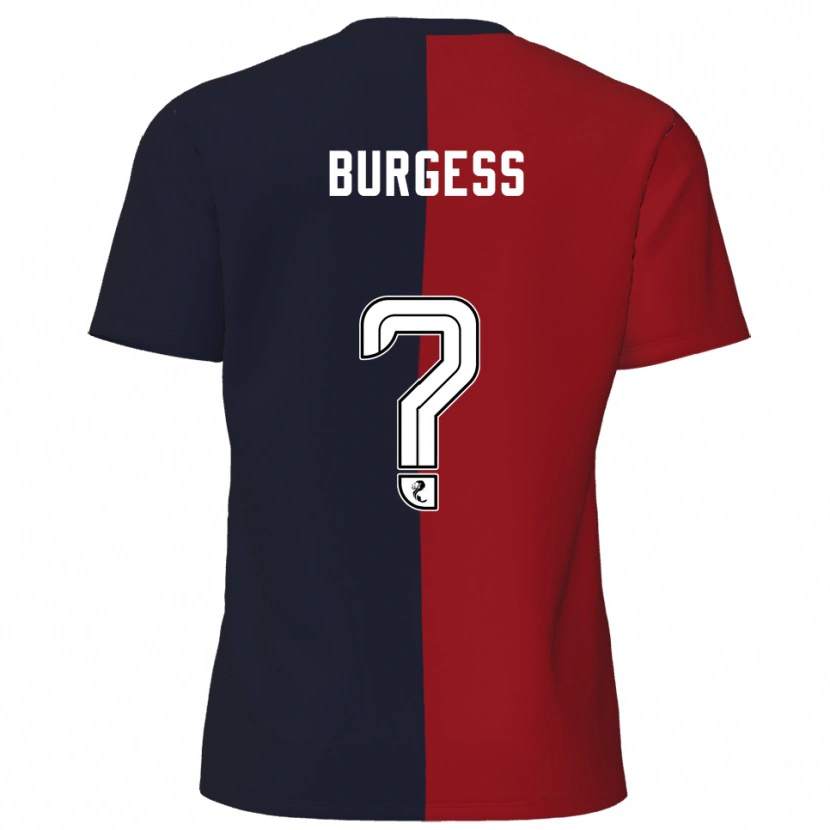 Danxen Women Logan Burgess #0 Red Navy Away Jersey 2025/26 T-Shirt