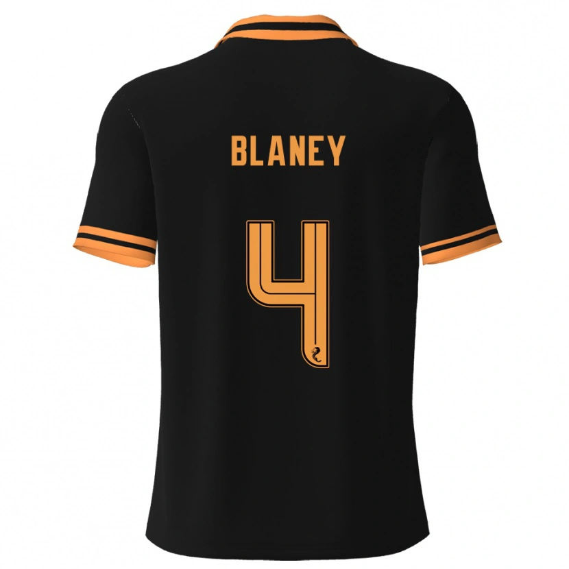 Danxen Women Shane Blaney #4 Black Yellow Away Jersey 2025/26 T-Shirt