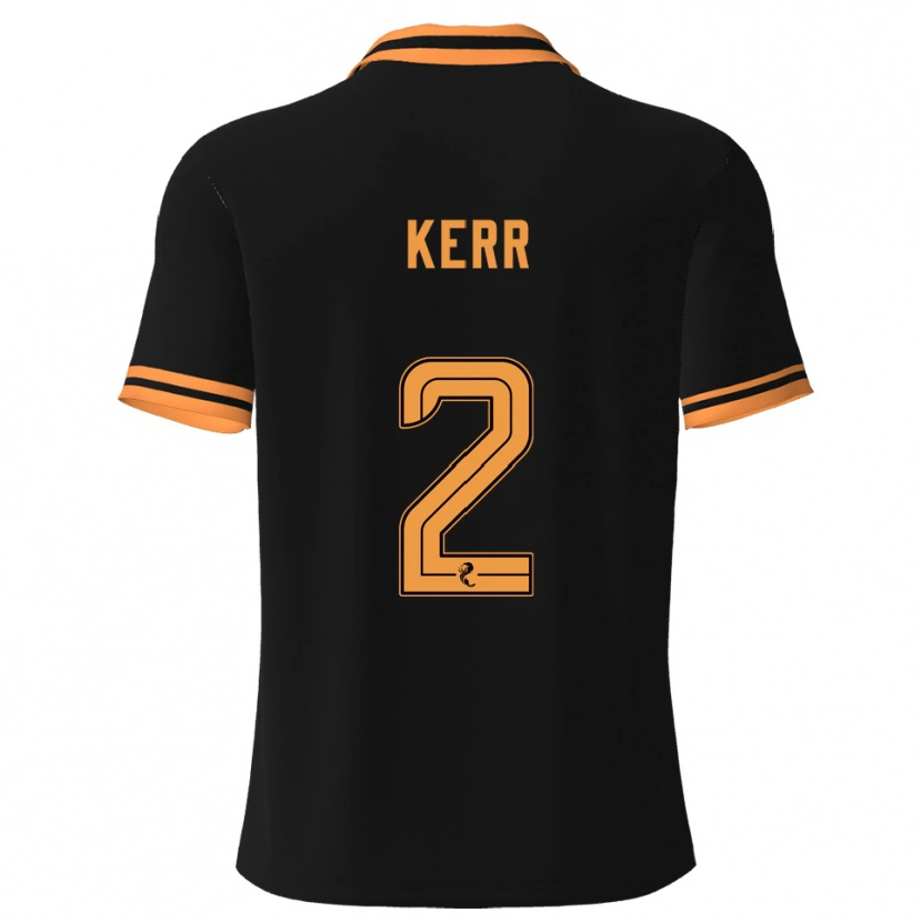 Danxen Women Cammy Kerr #2 Black Yellow Away Jersey 2025/26 T-Shirt