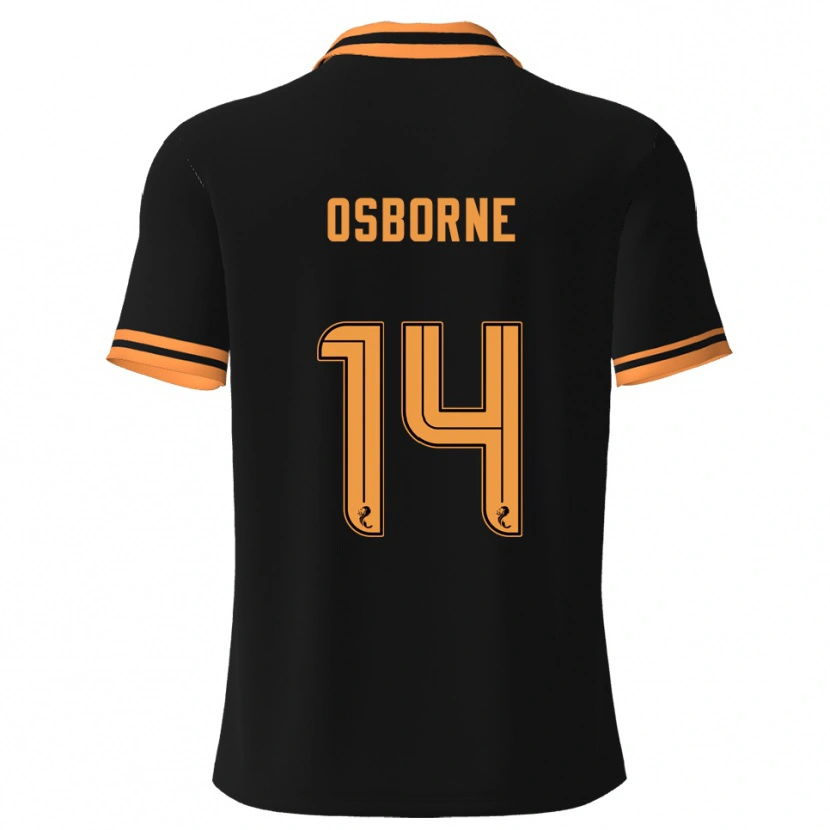 Danxen Women Ellie Osborne #14 Black Yellow Away Jersey 2025/26 T-Shirt
