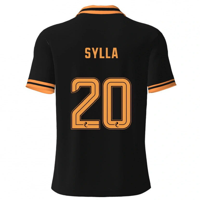Danxen Women Mohamad Sylla #20 Black Yellow Away Jersey 2025/26 T-Shirt