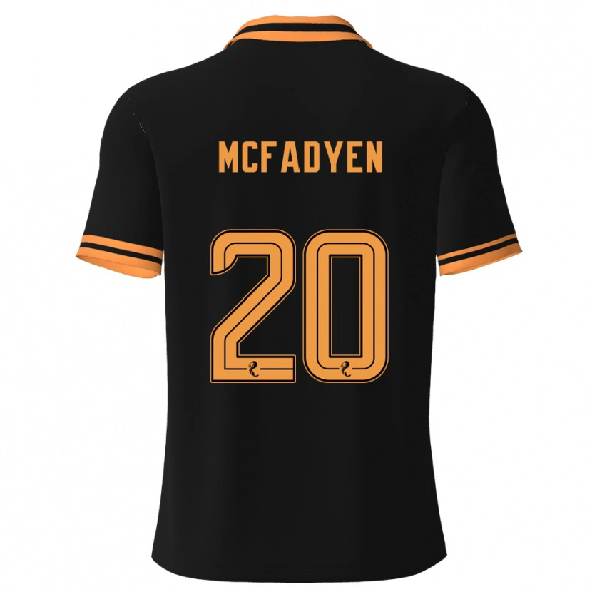Danxen Women Emma Mcfadyen #20 Black Yellow Away Jersey 2025/26 T-Shirt