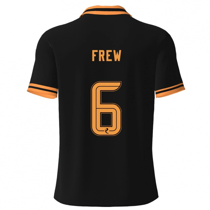 Danxen Women Natasha Frew #6 Black Yellow Away Jersey 2025/26 T-Shirt