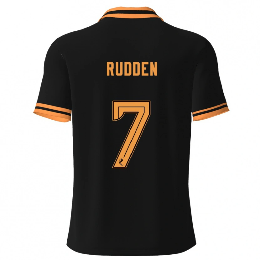 Danxen Women Zak Rudden #7 Black Yellow Away Jersey 2025/26 T-Shirt