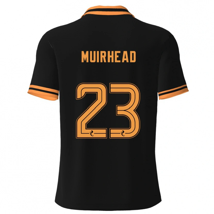 Danxen Women Robbie Muirhead #23 Black Yellow Away Jersey 2025/26 T-Shirt