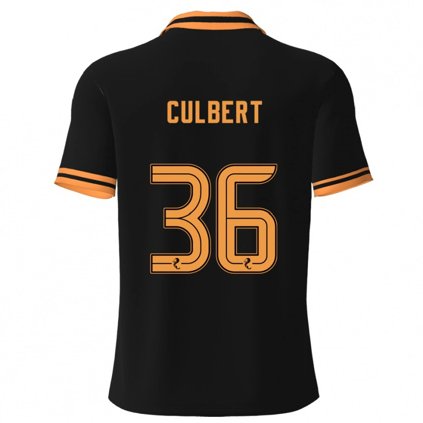 Danxen Women Sam Culbert #36 Black Yellow Away Jersey 2025/26 T-Shirt
