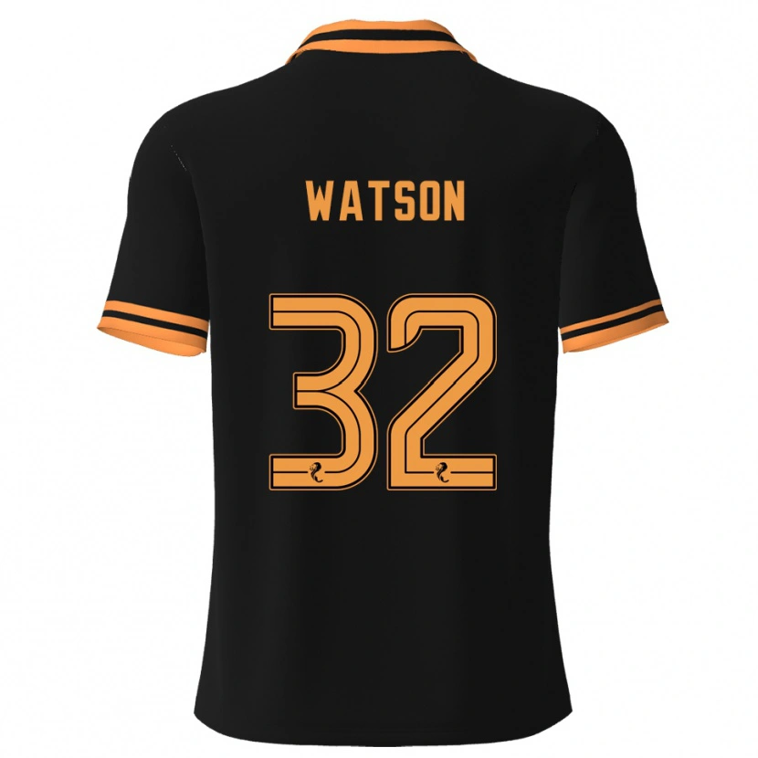Danxen Women Ashley Watson #32 Black Yellow Away Jersey 2025/26 T-Shirt