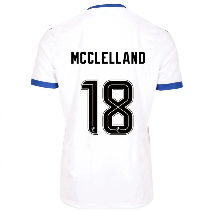 Danxen Women Sam Mcclelland #18 White Blue Away Jersey 2025/26 T-Shirt