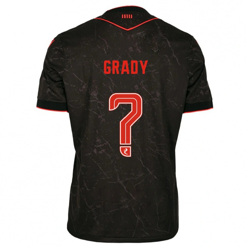 Danxen Women Noah Grady #0 Black Red Away Jersey 2025/26 T-Shirt